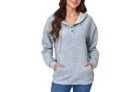 Songdai Women’s Waffle Knit Pullover Sweatshirt