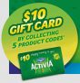 Activia $10 Gift Card Rebate