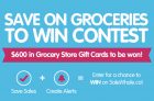 Salewhale Save on Groceries Contest