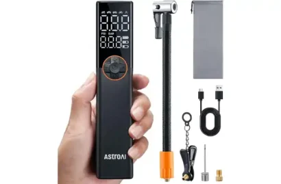 AstroAI L8 Portable Bicycle Tire Inflator with Pressure Gauge