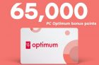 Get 65,000 Bonus PC Optimum Points