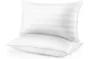 Pillows Queen Size 2 Pack for Sleeping - Premium Down Alternative Cooling Bed Pillow for Side, Back, and Stomach Sleepers Hotel Quality Fluffy Soft Microfiber Fill Breathable Skin-Friendly