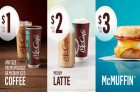 Start Your Day With McCafe for $1, $2 or $3