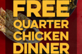 Get a Free Quarter Chicken Dinner at Swiss Chalet