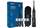 PERECT Rechargeable Sonic Electric Toothbrush with 6 Replacement Brush Heads