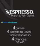 Home Outfitters Nespresso Match & Win Game