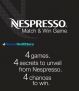 Home Outfitters Nespresso Match & Win Game