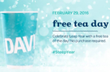 DAVIDsTEA Free Tea Day