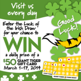 Giant Tiger – Luck of the Irish Contest
