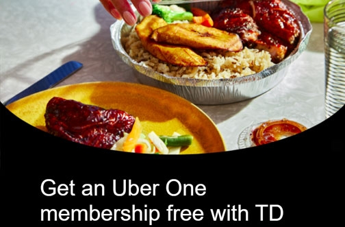 Free Uber One Membership With TD