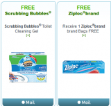 Free Scrubbing Bubbles & Ziploc Coupons *GONE*