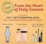 Ocean’s World Cuisine From the Heart of Italy Contest