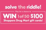 Shoppers Drug Mart New & So You Contest