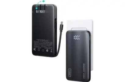 INIU 45W, 10000mAh Slim Portable Charger with Built-in AC Plug & USB-C Cable