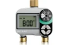 QUOBAS 2 Zone Sprinkler Timer, Programmable Hose Timer with Brass Inlet & Outlet
