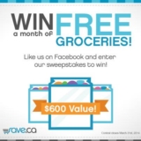 Save.ca – Win a Month of Free Groceries Sweepstakes