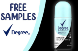 Free Degree Dry Spray Antiperspirant Sample
