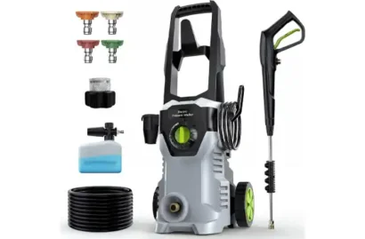 Etoolab Power Washer with Foam Cannon and 4 Nozzle Tips