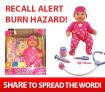 RECALL: My Sweet Baby Cuddle Care Doll