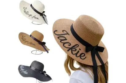 TIRXUIND Personalized Embroidered Beach Hat