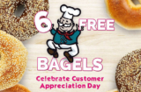 What A Bagel 6 Free Bagels