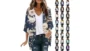 Beach Cover Ups for Women Puff Sleeve Floral Cardigan Swimwear Casual Open Front Summer Top Vacation Wear Beachwear