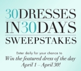 Guess 30 Dresses in 30 Days Sweepstakes