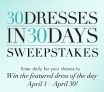 Guess 30 Dresses in 30 Days Sweepstakes