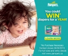 Win Pampers Diapers For a Year!