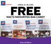 Free Mac’s Favourite Bag Candy