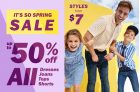Up to 50% Off + 20% Off Coupon Code at Old Navy