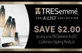 TRESemme Coupon | Save on A-List Collection Products