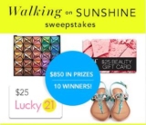 Walking on Sunshine Giveaway
