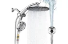 Razime Dual Rain Shower Head with Handheld Built-in Magnetic Docking and Power Wash Mode