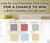 Canadian Tire Paint Colours Contest