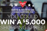 Canadian Tire Review to Win Contest