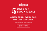 Indigo – 5 Days of Book Deals