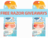 Schick Intuition Revitalizing Moisture Razor Giveaways