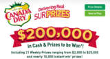 Canada Dry Delivering Real SurPrizes Contest