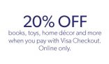 Chapters | Indigo – 20% Off with Visa Checkout