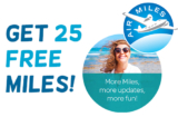 Get 25 Free Air Miles Bonus Miles