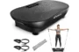 MERACH Vibration Plate Exercise Machine, Vibrating plate with LED Touch Screen Bluetooth Pull Cord, Home Exercise Equipment Vibration Plate Machine