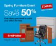 Staples.ca – 50% Off Spring Furniture