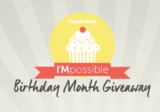 Tupperware I’Mpossible Birthday Month Giveaway