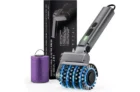 QKMPOM Cordless Rechargeable Electric Grill Cleaner with 2 Heads