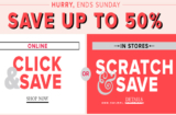 Hudson’s Bay Click & Save Sale