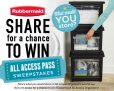 Rubbermaid All Access Pass Sweepstakes