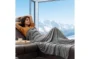 Bedsure Cooling Blanket Throw XL- Summer Blankets for Bed, Breathable, Lightweight, Crafted with Rayon Made from Bamboo, Dark Grey, Throw XL (50" x 70")