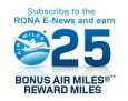 RONA – 25 Free Air Miles