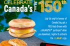 McDonald’s Canada Day Offer